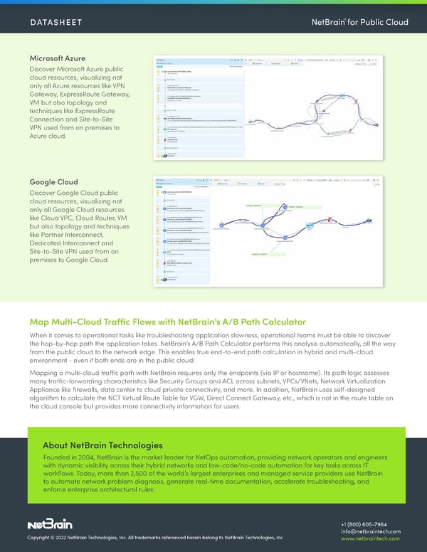 NetBrain For Cloud - Page 3