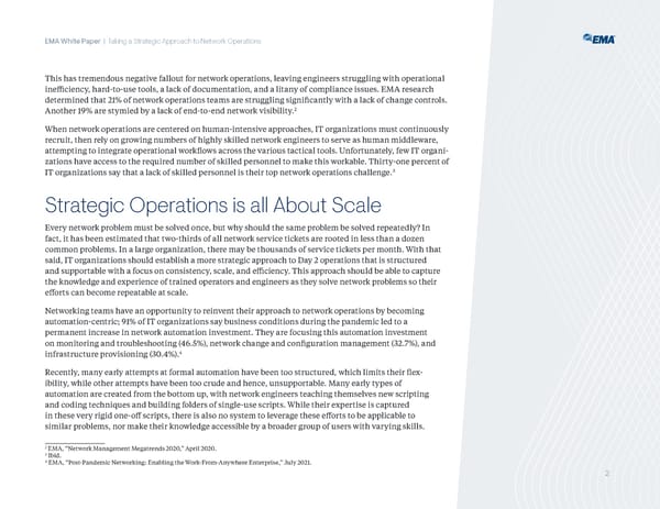 EMA whitepaper Take A Strategic Approach To Network Operations - Page 3