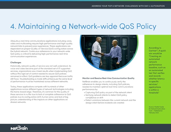 Address Your Top 8 Network Challenges with Day -2 Automation Brief6-13-22 - Page 6