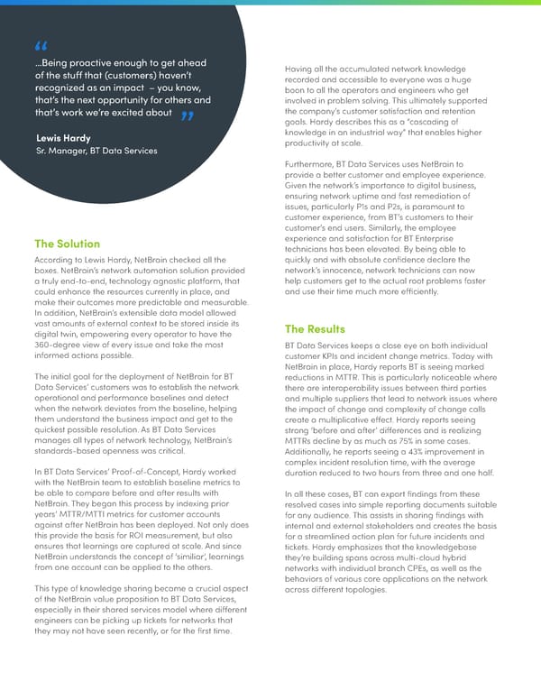 NetBrain Case Study BT Enterprise 3-16-22 - Page 2