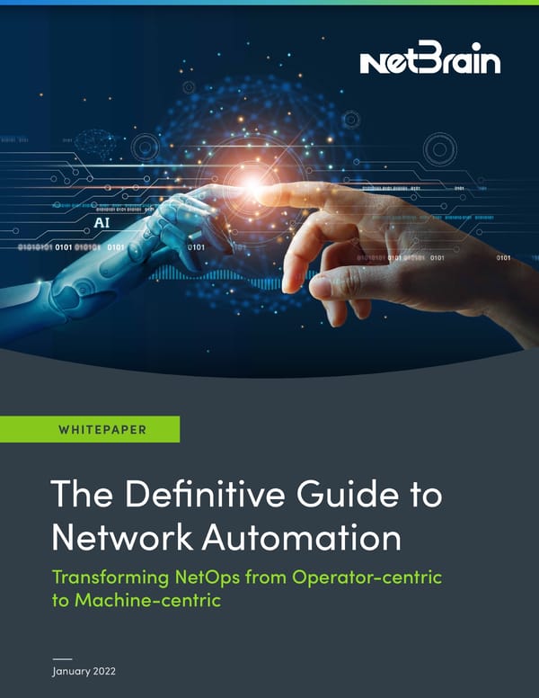 The Definitive Guide To Network Automation Whitepaper 12-30-21Three - Page 1