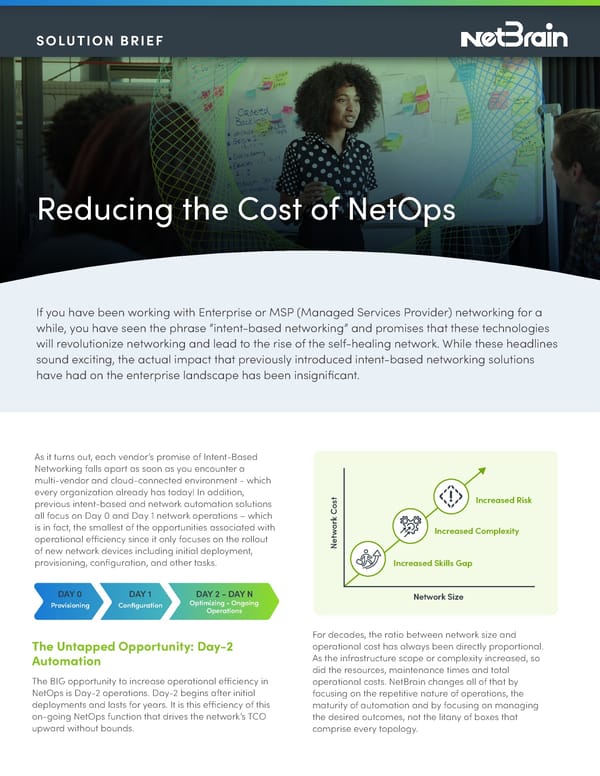 NetBrain Reducing The Cost Of NetOps Solution Brief_10-13-22 - Page 1