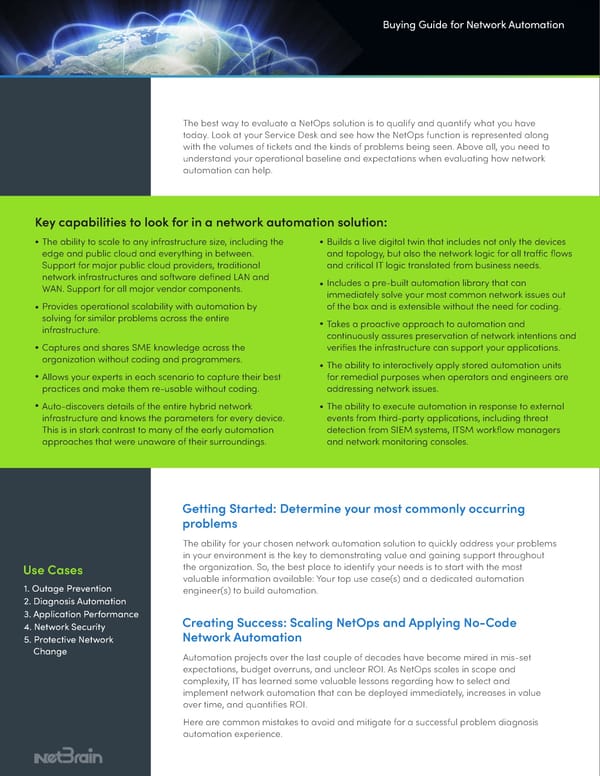 NetBrain Buying Guide For Problem Diagnosis Automation 5-5-22 - Page 3