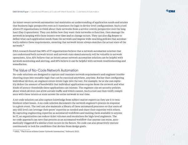 EMA Operational Efficiency at Scale with Intent-Based, No-CodeNetwork Automation - Page 8