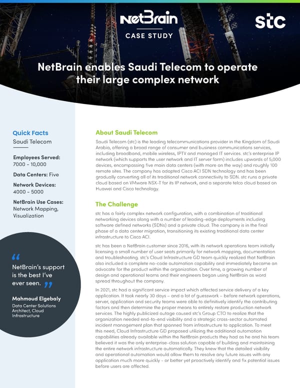 NetBrain Case Study Saudi Telecom_5-5-23 - Page 1